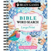 Brain Games - Large Print Bible Word Search: the Words of Jesus (Spiral-Bound)