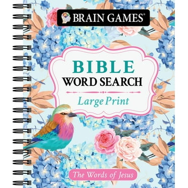 Brain Games - Large Print Bible Word Search: the Words of Jesus (Spiral-Bound)