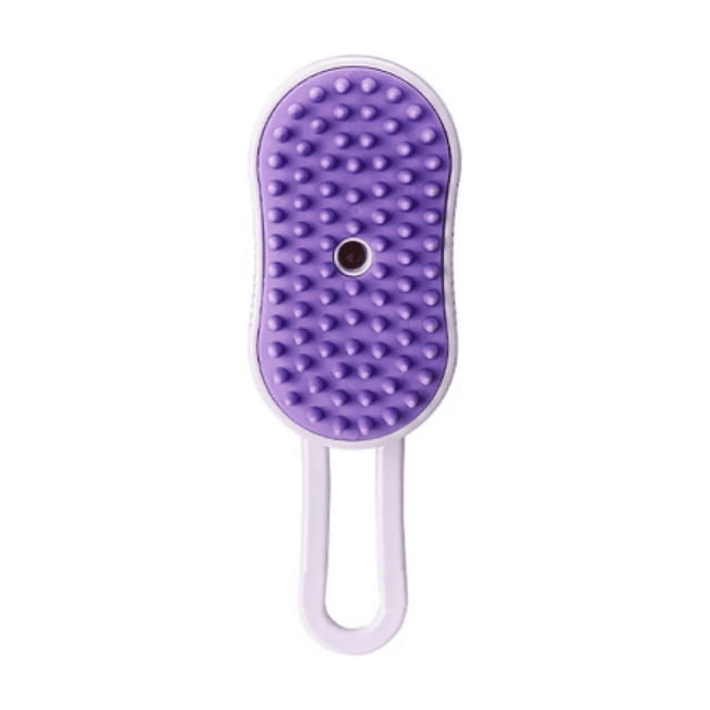 3 In 1 Depilación Cepillo De Vapor Para Gato Perro Mascota Malubero Morado