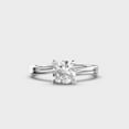 thumbnail image 2 of 1 Carat Beautiful IGI Certified Lab Grown Diamond Engagement Ring for Women 10K White Gold | Round Cut Lab Created Solitaire Diamond Rings | Size 7 Diamond-Capitals, 2 of 8