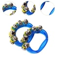 thumbnail image 6 of yotijay 2 Pieces Mini Percussion Tambourines Hand Bell Musical Tambourine Shaking Rattle blue, 6 of 9