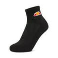 thumbnail image 2 of Ellesse Unisex Quarter Socks, 3 Pair - Tallo, Ankle Socks, Logo Black 37-42,5 (Uk 4-8), 2 of 4