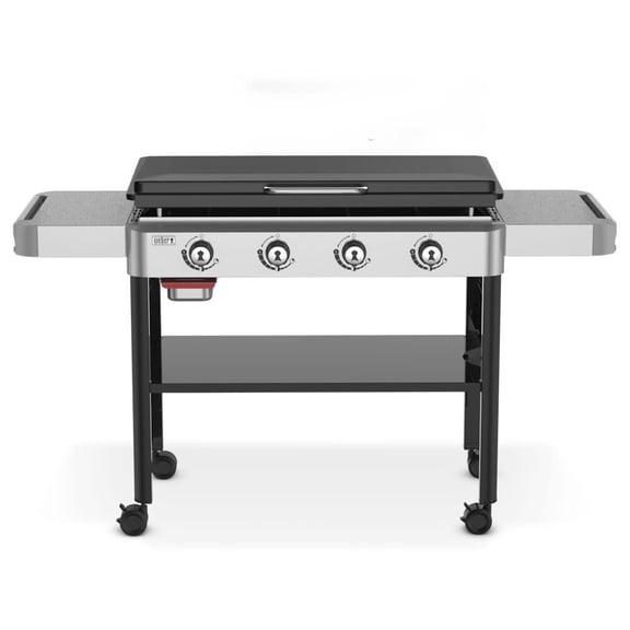 Weber 36 Inch 4 Burners Liquid Propane Rust-Resistant Griddle, Black