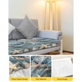 thumbnail image 4 of Blue Turtle Coastal Couch Cushion Covers Stretch, Washable Sofa Seat Covers Individual Seat Cushion Sofa Slipcovers Summer Beach Nautical Starfish Coral Couch Cover Furniture Protector S-2PCS, 4 of 7