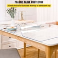thumbnail image 4 of Clear Plastic Table Cover 40x72 Inches, 1.5mm Thick, Waterproof Desk Mat for Office, Dresser, Nightstand – Easy to Clean, 4 of 11