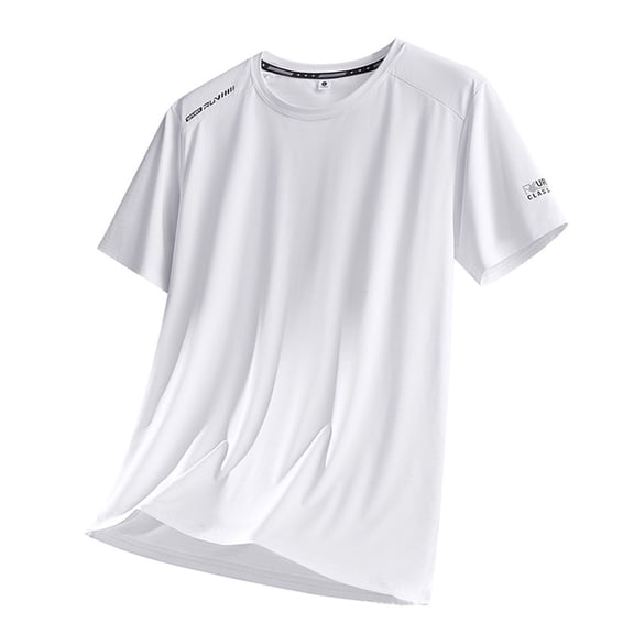JOANKDMI Athletic Running Shirts for Men Quick Dry Short Sleeve Workout Tees Lightweight Breathable Gym Tops Moisture Wicking Performance Activewear T-Shirts, L-5XL