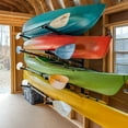 thumbnail image 3 of Kayak Wall Mount, 4 Level Garage Hanger, Black Steel, 3 of 6