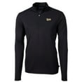 thumbnail image 2 of Men's Cutter & Buck  Black Vanderbilt Commodores Vault DryTec Virtue Eco Pique Recycled Quarter-Zip Top, 2 of 3