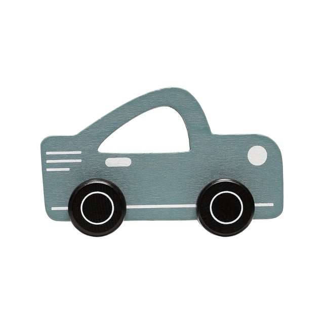 Coche de juguete de madera Pearhead, juguete para bebés y niños pequeños Montessori de empuje y tracción, juguete de empuje de género neutro, accesorio de guardería para niñas o niños