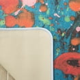 thumbnail image 4 of Safavieh Daytona Felicia Abstract Polyester Machine Washable Area Rug, Teal/Orange, 5'1" x 7'6", 4 of 8