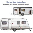 thumbnail image 5 of Pestillo para puerta de caravana y autocaravana, paquete de 2, cerradura de puerta blanca, puerta de servicio y almacenamiento, seguridad para puerta de autocaravana, 5 of 5
