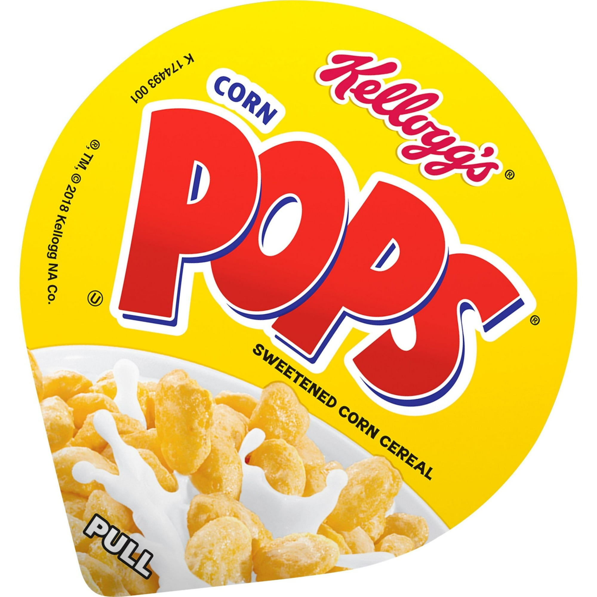 Kellogg's Corn Pops Cereal Cups, Sweet Crispy Crunch, 1.5 oz Each