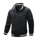 thumbnail image 1 of Chaqueta de hombre con cuello alto de moda casual a rayas., 1 of 3