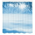 thumbnail image 3 of Ambesonne White Shower Curtain, Snow Cold Winter, 69"Wx75"L, White, 3 of 5