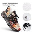 thumbnail image 4 of Tie Dye Stripes Walking Shoes for Men Woman Lightweight Tennis Fashion Elastic Sports Shoes Cushion Basketball Shoes, 4 of 7