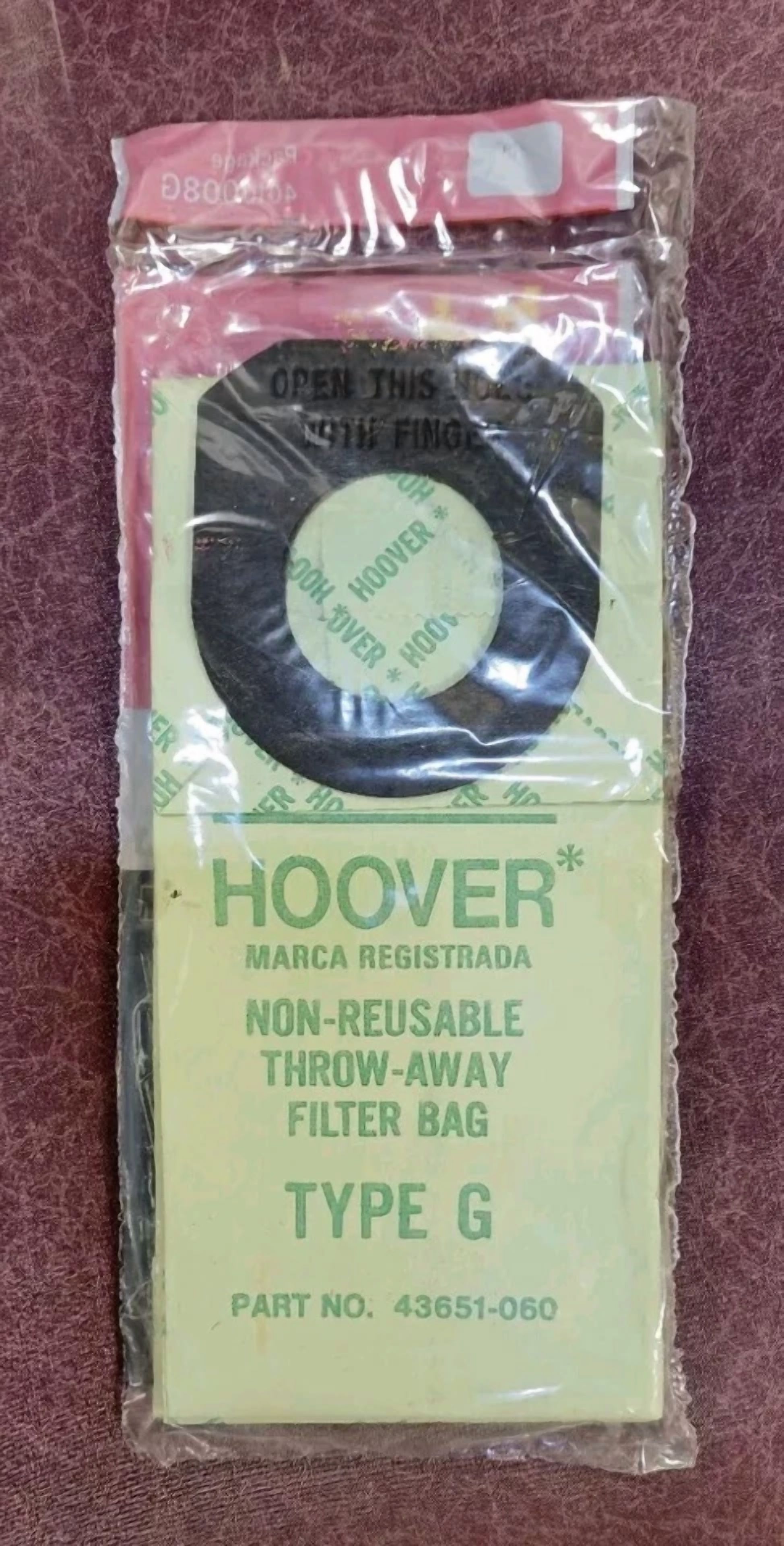 CRESTIN- Hoover Type G Short Bag Vacuum Cleaner Bags 3 Ct. 1976 Pixie Handivac 4010008G