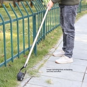 BIMZUC Rotary Lawn Edger Single Wheel Manual Edging Cutter with Handle for Yard Sidewalk 4 Section 67.32 inches / 171 cm