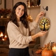 thumbnail image 6 of DIY Assemble Halloween Acrylic Puzzle Hanging Sign,Skeleton Witch Pumpkin Spooky Tree Ornament, Smooth Waterproof Wall Door Decor for Indoor Outdoor Halloween Decorations Haunted House Party Supplies, 6 of 6