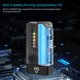 thumbnail image 2 of Mini linternas EDC 1000LM UV luz alarma zumbador antorcha (negro transparente), 2 of 7