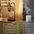 thumbnail image 6 of Candle Warmer Lamp with Timer, Highland Cow Navidad Winter Holiday Rustic Funny Animal Non-slip Wireless Remote Control Wax Melts Warmer with 4 Bulbs for Home Office Dorm, Birthday Gifts for Women, 6 of 7