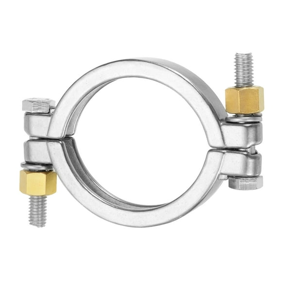 Unique Bargains 3' High Pressure Bolted Clamp Strap Double Pin Clamp Strap, 120mm Length