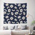 thumbnail image 2 of Halloween Tapestry Halloween Decor, halloween pumpkin bats Wall Tapestry Aesthetic, Halloween Decorations Tapestry Wall Hanging for Bedroom, Livingroom - 60x51in, 2 of 6