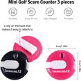 thumbnail image 2 of Contador de puntuación de golf Mini contador de golpes de golf con restablecimiento de un toque y fijación simple al guante de anotador, 3 piezas, 2 of 5