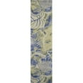 thumbnail image 1 of HomeRoots 353004 2 ft. 6 in. x 10 ft. Runner Wool Blue & Green Area Rug, 1 of 1