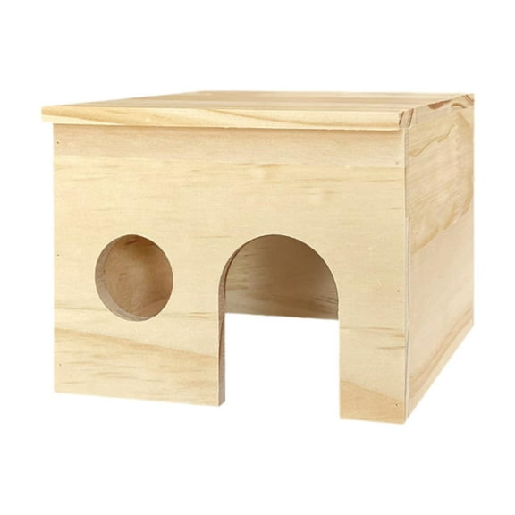Bothyi Hamster Wooden Shelter Cabin Chamber for Syrian Hamsters Chinchilla Lemmings