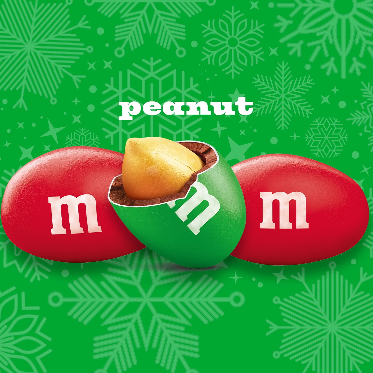 (2 pack) M&M's Peanut Milk Chocolate Christmas Candy - 10 oz Bag