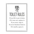 thumbnail image 4 of Stupell Industries Bathroom Toilet Rules List Vintage Throne Illustration, 24 x 30, Design by Lettered and Lined, 4 of 5
