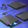 thumbnail image 2 of External CD/DVD Drive for Laptop, DVD Player for Laptop, 8 in 1 USB 3.0 Ultra-Slim Portable, CD Burner External Disk Drive Optical Compatible with Desktop Mac,Windows 11/10/8/7 Linux, 2 of 7