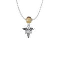 thumbnail image 2 of Delight Jewelry Silvertone Caduceus - RMA Mia Monkey Charm Necklace, 2 of 4