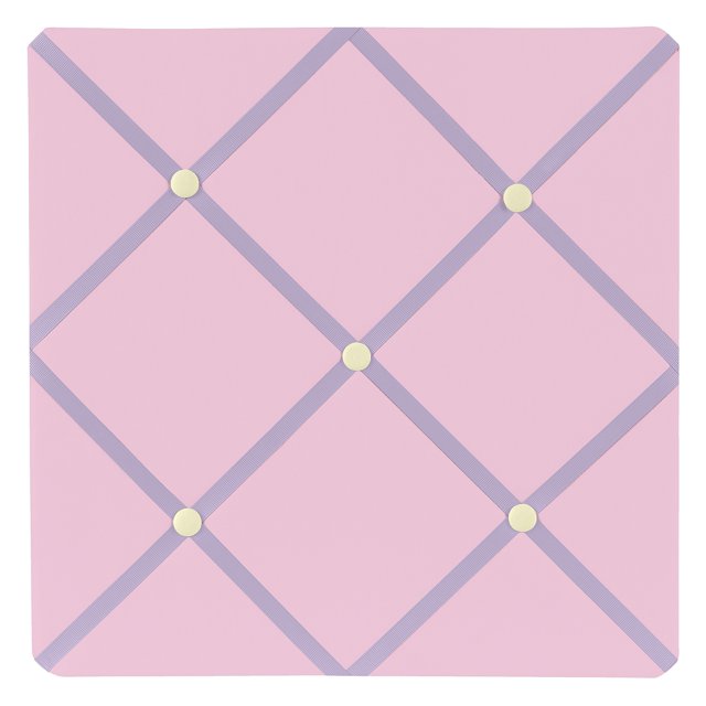 Tableau d'Affichage Photo en Tissu Papillon Rose et Violet par Sweet Jojo Designs