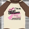 thumbnail image 4 of Inktastic I Love My Great Grandma- Breast Cancer Awareness- Hope, Support, Love Boys or Girls Long Sleeve Baby Bodysuit, 4 of 5
