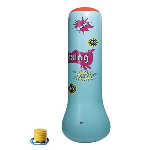 Inflatable Boxing Bag Children Kicking Boxing Column Sandbag Children Boxing Punching Kicking Toy Youth Fitness Equipment