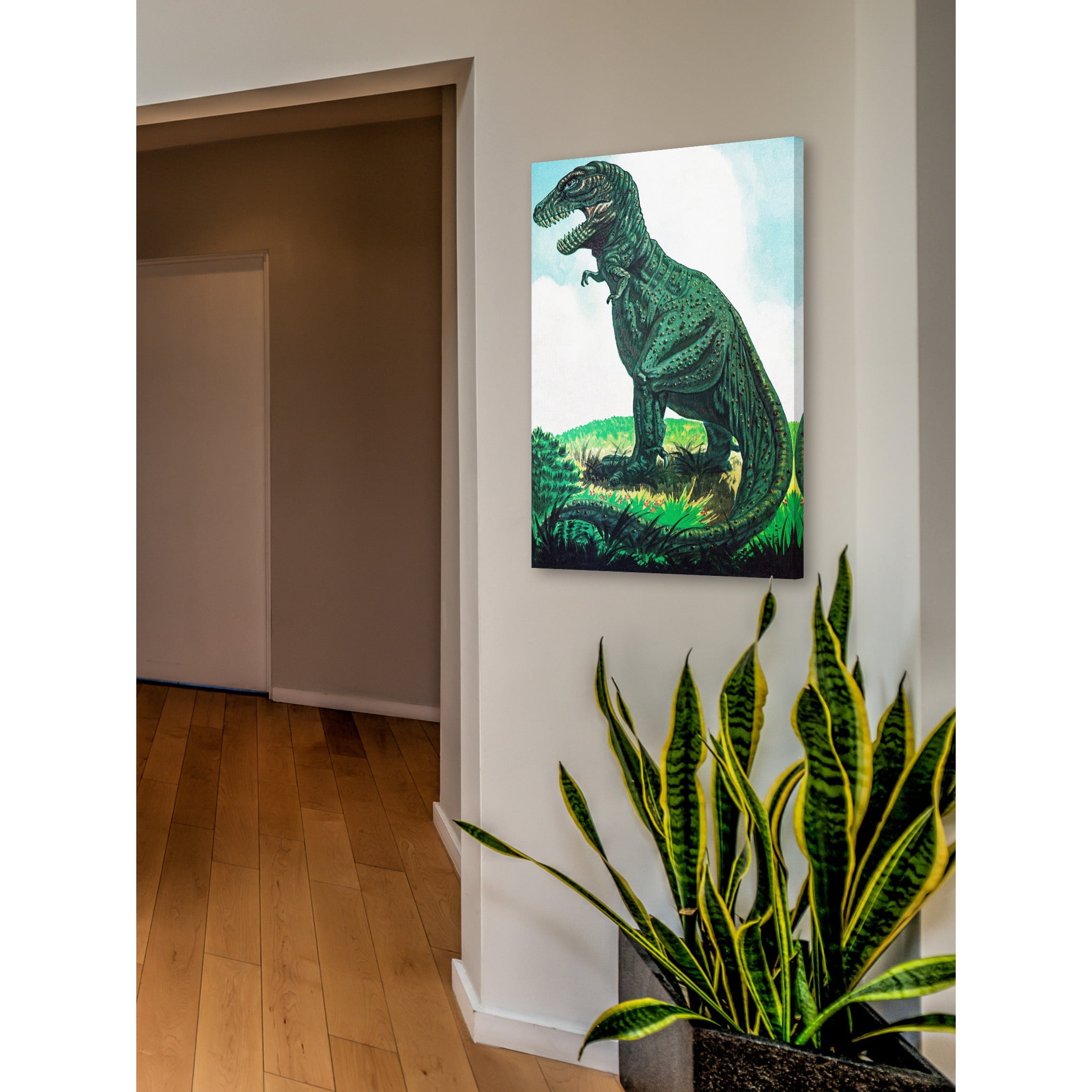 Marmont Hill "Tyrannosaurus" by Curtis Painting Print on Canvas