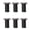 Black, variant on 6cm Aluminum Adjustable Furniture Legs in Multiple Finishes Strong and Reliable