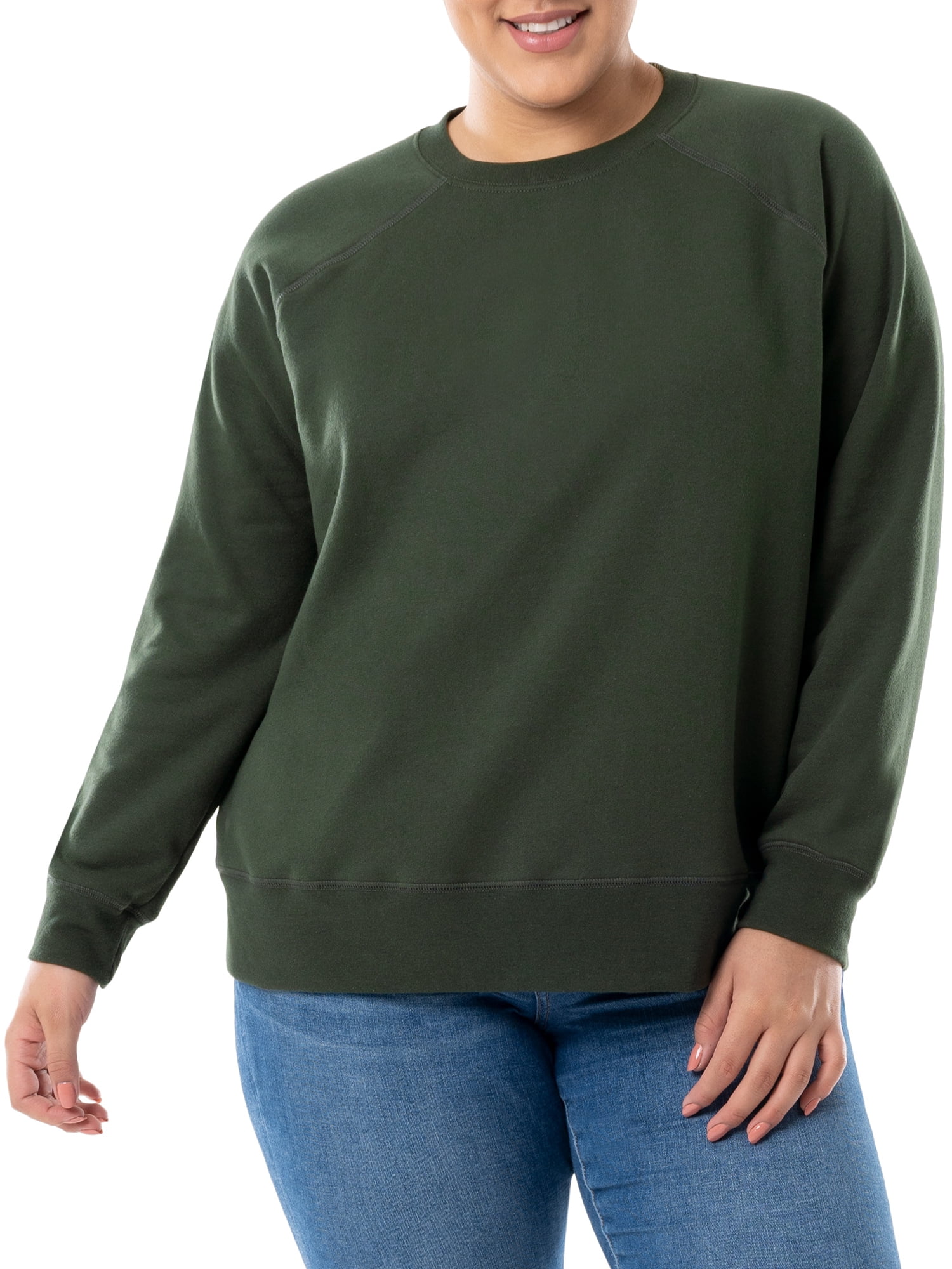 Terra & Sky Women's Plus Size Fleece Sweatshirt