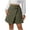 Army Green, variant on Summer Skirts for Women Button down High Waist Asymmetrical Wrap Mini Skirt Casual Front Slit Skirt
