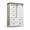 White, variant on Multi-Color Farmhouse Entryway Storage Cabinet, Wooden Dresser with 5 Drawers & Storage, 48-Inch Tall Narrow Chest, Space-Saving Organizer for Bedroom, Hallway, Living Room, Closet