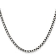 thumbnail image 2 of Stainless Steel Box Chain Styles Necklace Chisel Antiqued and Polished 3.9 mm 30 inch Rounded, 2 of 4