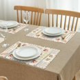thumbnail image 3 of Pioneer Flower Floral Print Pattern Summer Placemats Table Placemats Set Of 4-Linen Kitchen Washable Placemats Table Mats 12x18 Inch Non-Slip Heat Resistant, 3 of 5
