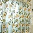 thumbnail image 4 of kkbbma under $5 2Pcs Sheer Curtain Panel, Leaves Sheer Curtain Window, Voile Drape Valance 1 Panel, 100x200cm Fabric Curtain, Rod Pocket Sheer Curtains, Modern Window Treatment Decor, 4 of 5