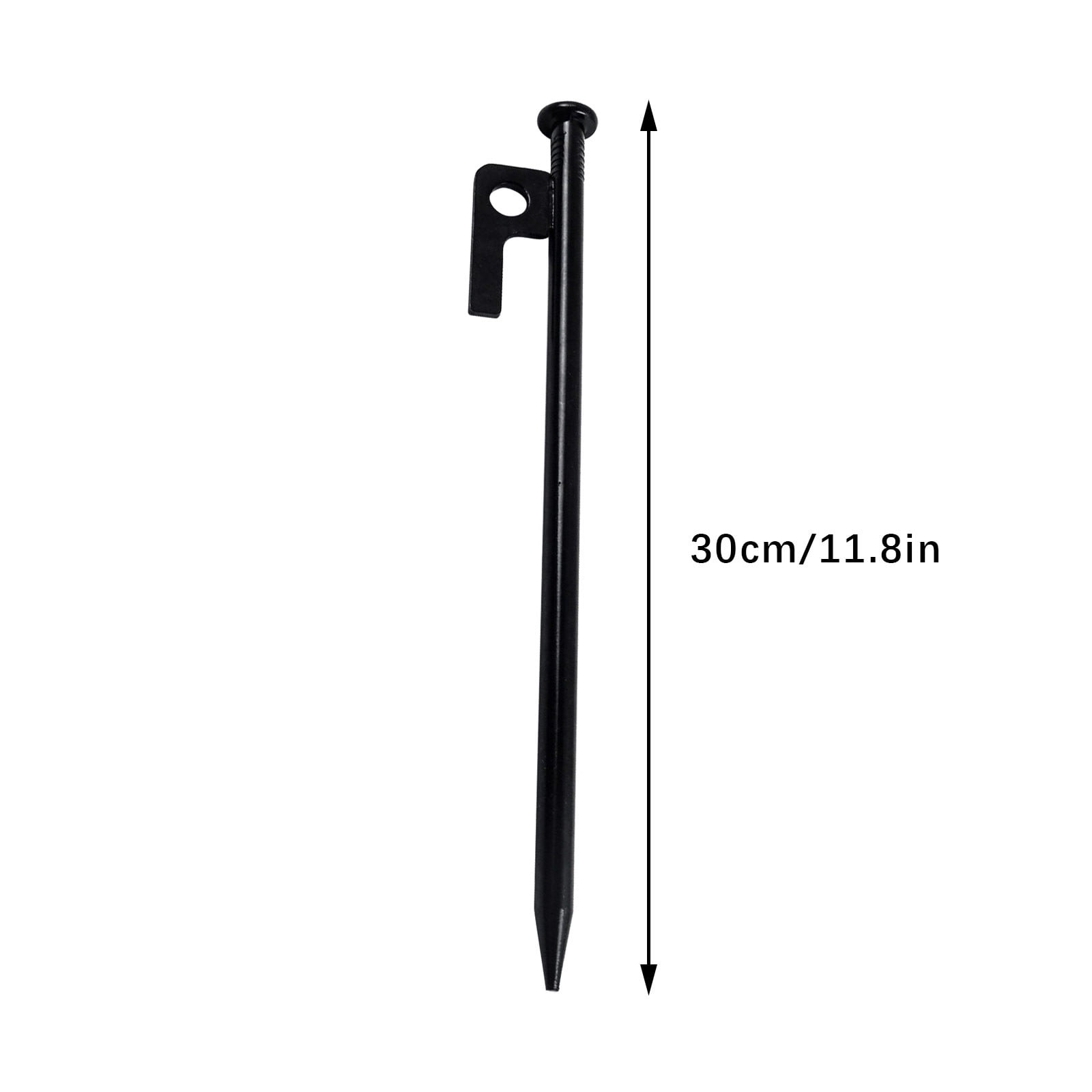UUHYTG Solid Outdoor Camping Ground Nails Tent Stakes, Heavy Duty Steel Tent Pegs for Garden Lawn Beach Gazebo Awnings Tarps, Easy Setup Camping Accessory for Outdoor Hiking and Adventure Trips