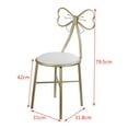 thumbnail image 4 of Vanity Chair Makeup Chair Stool,Modern Stylish Iron Stool with Butterfly Backrest Shape,Lounge Chair - Best for Bedroom Bathroom Café Decor, 4 of 11