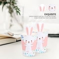 thumbnail image 2 of LEEYNEER 1 Set 36 Pcs Paper Easter Cutlery Lovely  Disposable Tableware (White Pink), 2 of 6