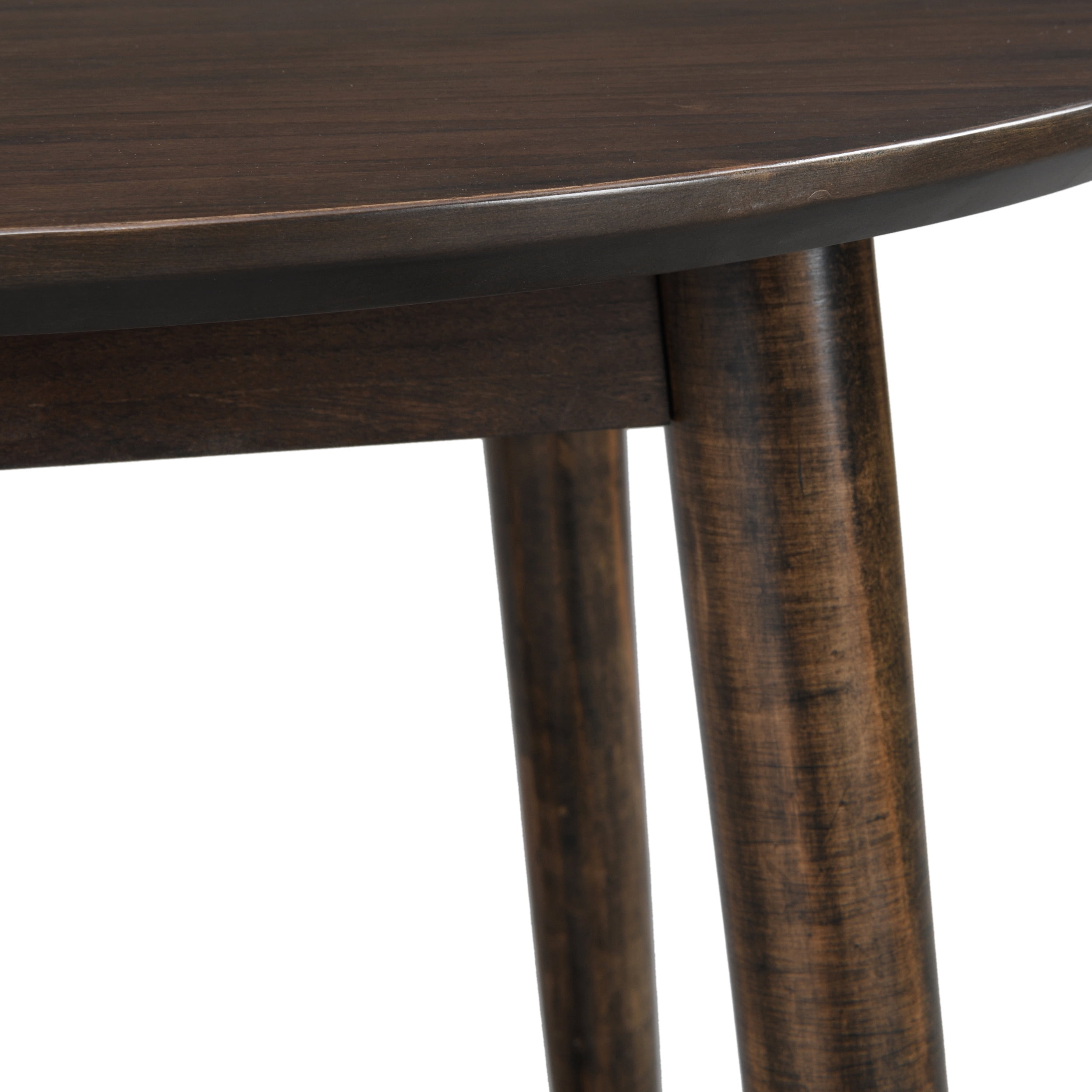Noble House Hiland Round Wood End Table for Living Room, Brown