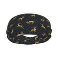 thumbnail image 2 of Wukai Christmas Deers Sports sweatband,Men & Women Sweatband Headband for Running, Cross Training, Racquetball, Working Out, 2 of 7