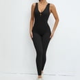 thumbnail image 2 of Womens Sleeveless Yoga Jumpsuits Tummy Control Workout Jumpsuits Athletic Romper Running Sportswear Elastic Tight Jumpsuits, 2 of 3